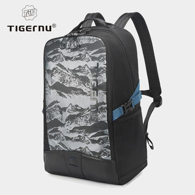Tigernu時尚大容量背包防水旅行包17寸防盜筆記本電腦背包9021
