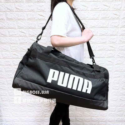 【豬豬老闆】PUMA Challenger 黑 休閒 訓練 運動 旅行袋 肩背包 側背包 健身包 07662001