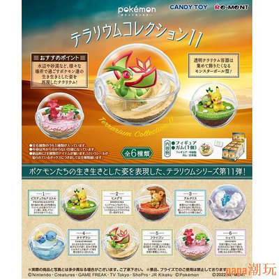 papa潮玩Re-ment Pokemon Terrarium Collection 11 微型公仔(1 單盒)
