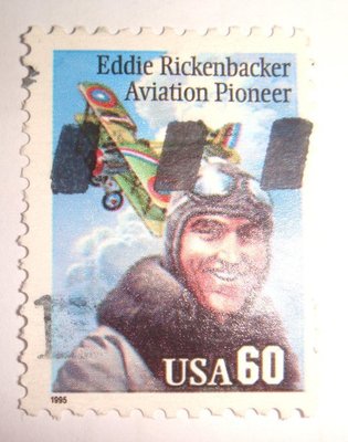 美國郵票(舊票) Eddie Rickenbacker Aviation Pioneer 60USA 1995年