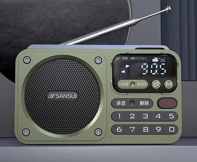 SANSUI 山水 F22便攜式收音機(USB/插卡/藍芽/FM)
