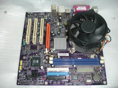 【電腦零件補給站】acer 661FX-M7主機板 + Intel Pentium(R) 2.4CPU含風扇