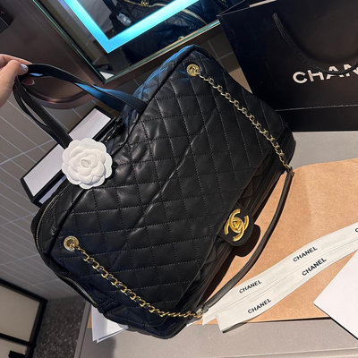 【二手包包】Chanel 香家 超大cf包 機場包 超火爆時尚單品  做工精細  包身采用羊皮 讓你無論是夏NO87924
