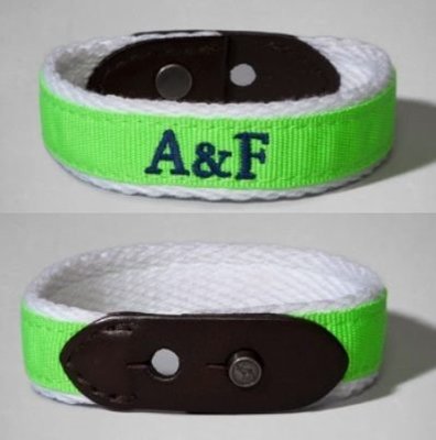 A&F a f Abercrombie & Fitch CLASSIC BRACELET 手環 麋鹿 刺繡 logo 現貨