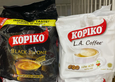 1/4前 一次買2包 單包130 印尼 kopiko L.A coffee 三合一 即溶白咖啡 (25gx10包) 或 三合一即溶濃醇咖啡(30gx10包)