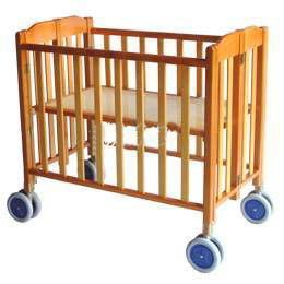 台灣製造木推車折原木合床折合床嬰兒床折合嬰兒床木床3尺2