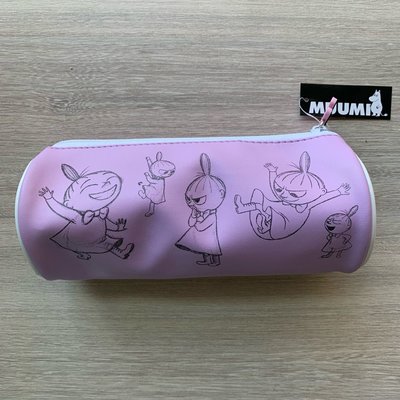 ❤Lika小舖❤全新現貨 瑞典品牌 MOOMIN 慕敏家族嚕嚕米亞美小不點 圓形筆袋 紫色