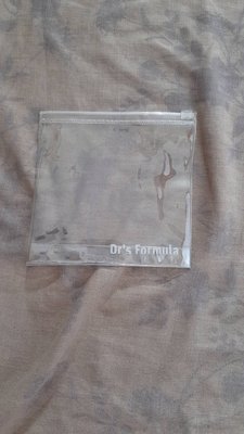 【紫晶小棧】台塑生醫 Dr’s Formula 透明夾鍊袋 收納袋 文件袋 化妝包 收納整理 防水 (現貨1個)
