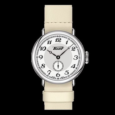 Tissot 天梭傳承1936系列皮帶機械女腕錶 T1042281601200