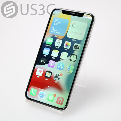 【US3C-桃園春日店】【一元起標】公司貨 蘋果 Apple iPhone X 64G 銀 5.8吋 A11晶片 IP67防水防塵 3D Touch 二手手機