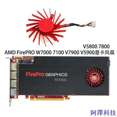阿澤科技現貨AMD FirePRO W7000 V5800 5900 7800 7900 顯卡風扇PLD06010B12HH