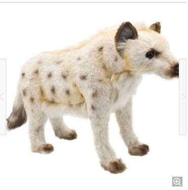 日本進口堅持真實質感和手感的 HANSA 產品“Spotted Hyena 35”玩偶模型