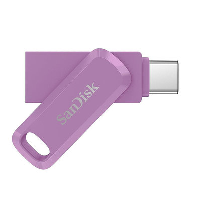 SanDisk Ultra GO OTG 雙用旋轉隨身碟 256G 薰衣草紫 (SD-DDC3-L-256G)