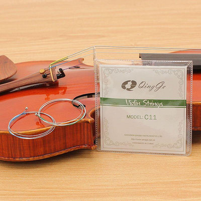 青歌樂器C11小提琴弦 鋁鎂小提琴琴弦EADG1234弦線套裝一套四根*滿200元發貨