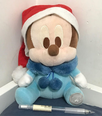 米奇寶寶（二手，購於東京迪士尼，聖誕帽是自己加的） 可於台北、板橋、樹林火車站面交