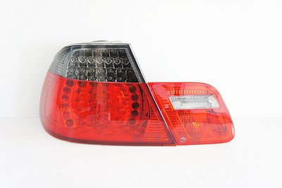 ~~ADT.車燈.車材~~BMW E46 2D 4D M3樣式 紅黑殼LED尾燈4件一組