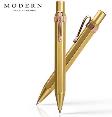 【熱賣下殺】新品MODERN純銅筆 金屬中性筆 複古黃銅水筆簽字筆 定制刻字logo