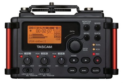 【免運】台灣公司貨 TASCAM DR-60DMK2 DR-60D MKII DR-60DMKII 單眼用錄音機 達斯冠