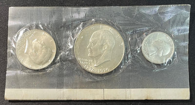 【週日21:00】31~B67~1776-1976美國建國200週年紀念銀幣 3枚未流通 無外裝