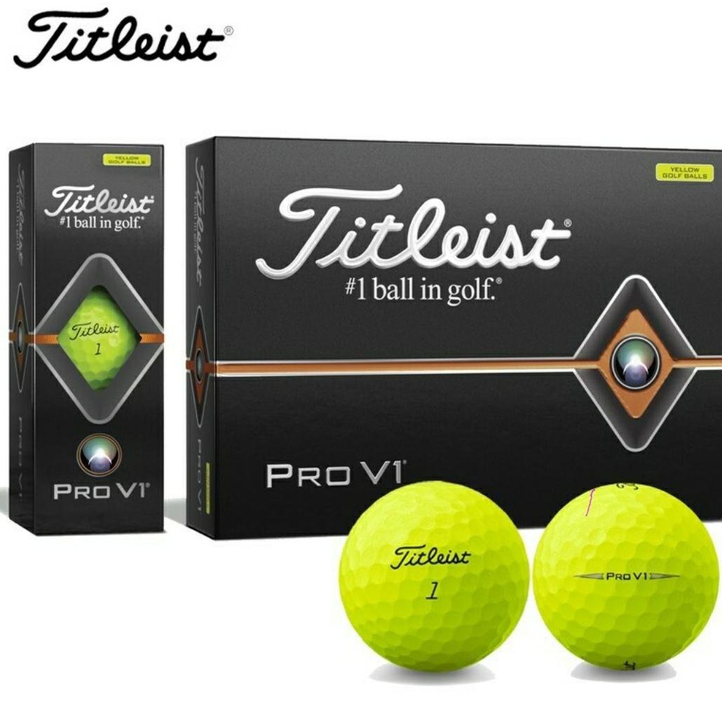 便宜出清】全新Titleist Golf 高爾夫球Pro v1三層球黃球白球都有一盒12入| Yahoo奇摩拍賣