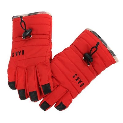 【荳荳物語】DAKS保暖雙層防風 、防寒、防水女童歲滑雪手套110-120公分紅色，特價1000元