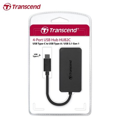 【公司貨】創見 Transcend USB Type-C 傳輸 極速 4埠 HUB 集線器 (TS-HUB2C)