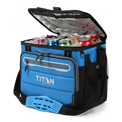 💓好市多代購/可協助售後/貴了退雙倍💓 Titan 40罐裝 軟式保溫冰桶 黑色/藍色 約 1.3公斤