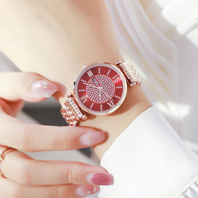 熱銷 kezzi手錶腕錶女雙日歷鋼帶韓版手錶腕錶女時尚潮流石英錶學生女錶305 WG047