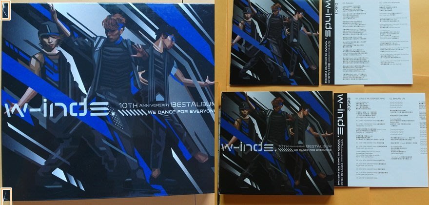 2011-w-inds.-10th Anniversary Best Album SING-BEST-初回盤2CD 