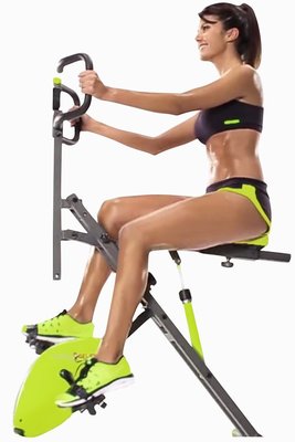 【Fitek 健身網】兩用騎馬機/健腹機+磁控健身騎馬健腹兩用機(健腹機/健身車)