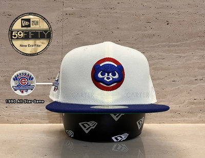 New Era Chicago Cubs Cooperstown 1990 59Fifty 復古芝加哥小熊明星賽全封帽