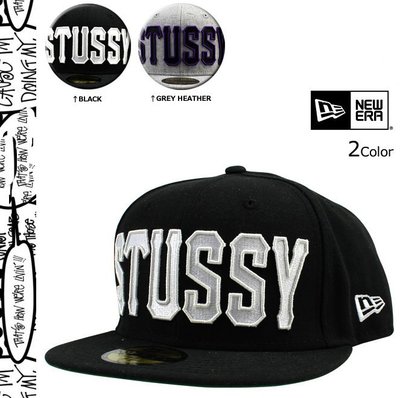 【超搶手】全新正品 2014 秋季 STUSSY x NEW ERA HOME TEAM CAP 刺繡棒球帽 黑色 灰色