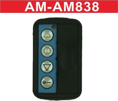 遙控器達人-AM-AM838內寫4D滾碼遙控器 發射器快速捲門 電動門搖控器 各式搖控器維修 鐵捲門搖控器 拷貝遙控器