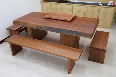 【原味手工家具】花梨木桌椅組-台南 原木 家具