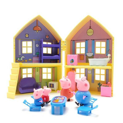 【🔥】小豬佩奇 佩佩豬 兒童過家家玩具 扮家家酒玩具 兒童玩具屋 附4小豬公仔滿599免運