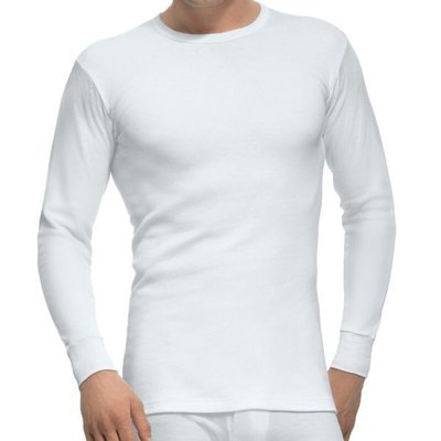 【西班牙 Abanderado】(0258) 男性舒適歐洲棉無縫厚棉磨毛衛生衣(XL)