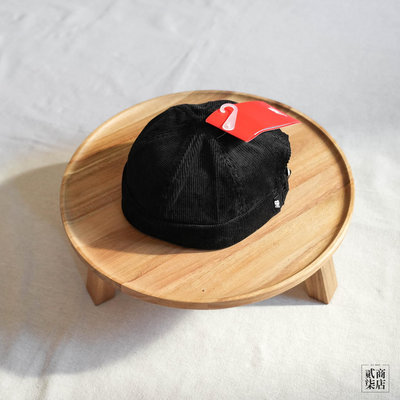 貳柒商店) New Balance Cap 黑色 燈芯絨 小圓帽 水兵帽 復古 瓜皮帽 LAH33016BK