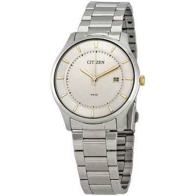 【換日線】男錶 Citizen Quartz Silver Dial Men's Watch BD0041-54B