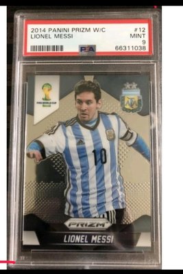 2014 Prizm World Cup 世界盃 Lionel Messi 梅西 鑑定卡 PSA9級 足球 球員卡 足球卡