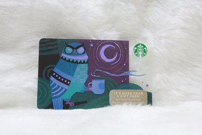 星巴克 STARBUCKS 美國 2014 貓頭鷹 限量 隨行卡 儲值卡 星巴克卡 收藏