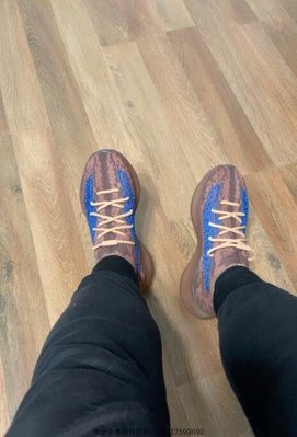 adidas Yeezy Boost 380 藍棕 復古 大地色 耐磨 跑步 慢跑鞋 FZ4986 男女鞋