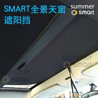 09-19款新Smart汽車夏日配件 專車專用全景天窗遮陽擋 塗銀太陽擋《smart專區》