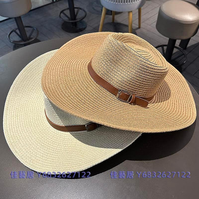 草帽男款夏季超大帽檐遮陽帽子可折疊大頭圍防曬帽戶外釣魚太陽帽-佳藝居