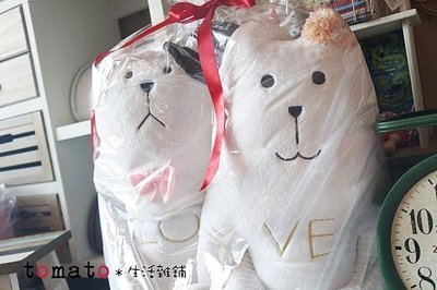 ˙ＴＯＭＡＴＯ生活雜鋪˙日本雜貨WEDDING CRAFTHOLIC結婚LOVE系列新郎新娘花嫁熊兔組(大款)