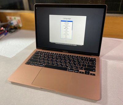 台中 2020年 MacBook Air 13吋 i3 8G 256G 玫瑰金 金色 蘋果電腦 Apple