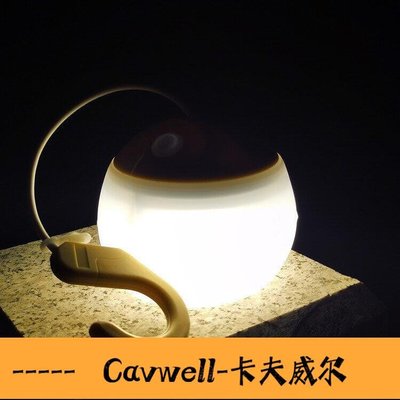 Cavwell-新款露營燈戶外營地燈迷你燈籠花LED手提氛圍燈USB充電帳篷-可開統編
