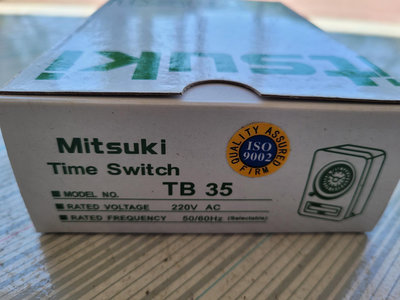 Mitsuki台製24小時定時開關TB35 220V定時開關 計時器 附鐵殼