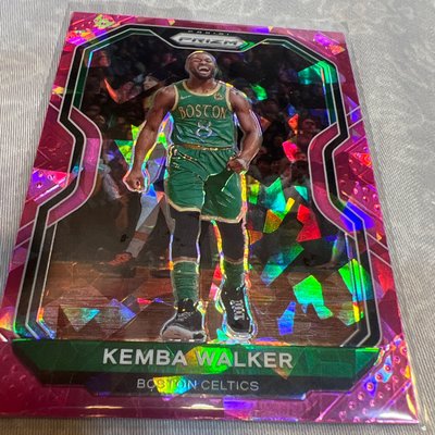 NBA球員卡 塞爾提克2020-21 Panini Prizm Kemba Walker Purple Cracked Ice Prizm Card #122