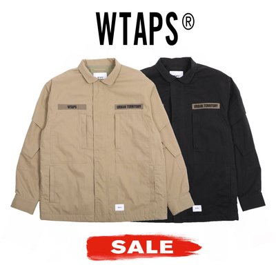 預購商品*21SS WTAPS D90 JACKET NYCO TUSSAH 卡其色黑色雙口袋襯衫式