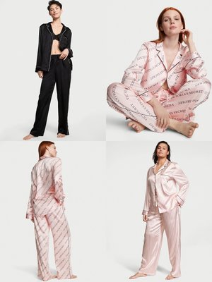 【iBuy瘋美國】全新正品 Victoria's Secret 維多利亞的秘密 超舒適緞面款 成套睡衣組 現貨XS/R